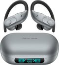 Wireless Earbuds Bluetooth Headphones 130Hrs Playtime with 2500mAh Wireless Charging Case LED Diaplay Hi-Fi Waterproof Over Ear Earphones for Sports Running Workout Gaming