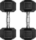 RitFit 5-650 LBS PVC Encased Hex Dumbbell Sets with Optional Rack for Home Gym, Hand weight with Chrome Handle for Strength Training, Workouts