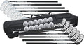 Floorball High School/Adult Stick Set with 12 Sticks, 12 Balls & Bag