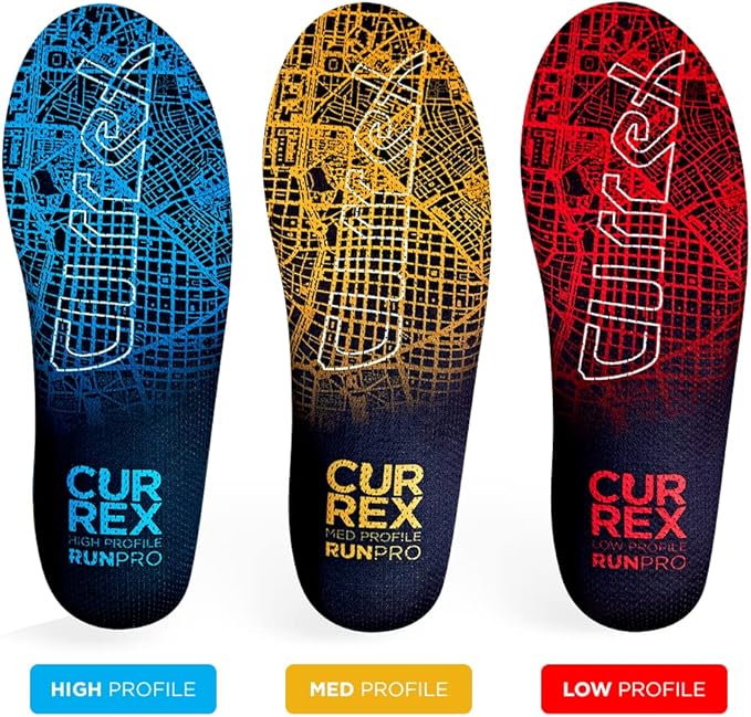 CURREX RunPro Insoles for Running Shoes – Arch Support Inserts to Help Reduce Fatigue, Prevent Injuries & Boost Performance – for Men & Women – High Arch, XL