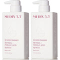MEDIX Fragrance Free Retinol Body Lotion Crepey Skin Care Treatment | Anti Aging Body Lotion & Face Moisturizer | Firming Retinol Cream For Face Targets Loose Crepe Skin, Wrinkles, & Fine Lines, 2PC