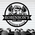 Personalized Home Gym Signs - Custom Metal Art for Workout Room – Enrich your Home Gym Decor with Unique Personalized Gym Sign & Weight Lifting - Custom Name Plaque