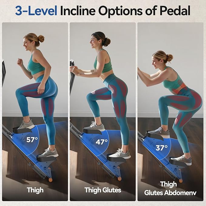 Niceday Steppers for Exercise at Home, Stair Stepper with Handlebar, Stair Climber, Stair Master with 300LBS Loading Capacity