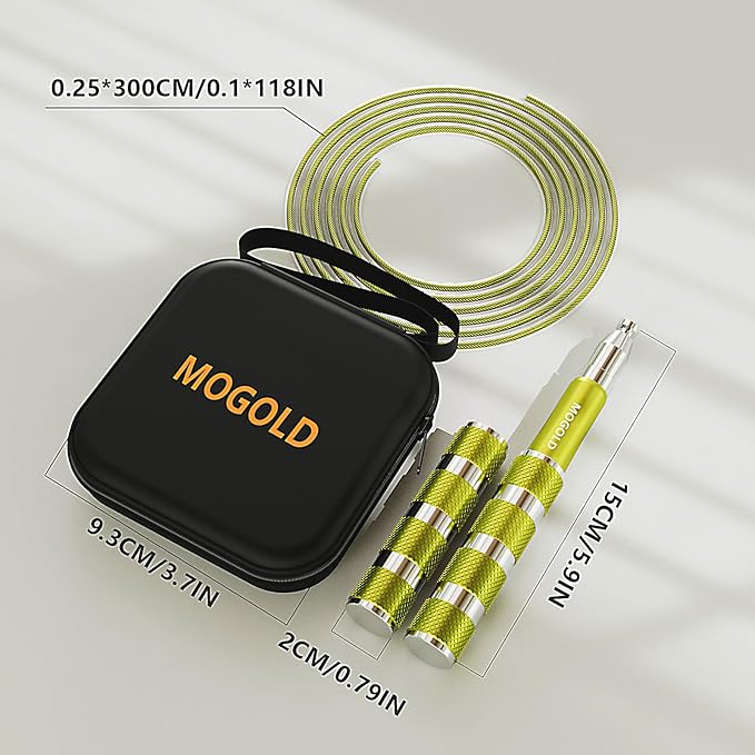 Speed Jump Rope - Tangle-Free Foldable Grip Skipping Rope for Fitness, Boxing & Cardio - Durable PVC Cable for Men Women