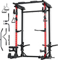 MAJOR FITNESS Drone3 Power Rack, Multi-Function Home Gym Squat Rack with Pull-Up Bar, Cable Crossover & J-Hooks, Heavy-Duty Steel Frame for Maximum Stability & Strength Training