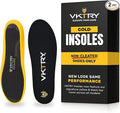 VKTRY Gold for Non-Cleated Shoes - Carbon Fiber Performance Insoles - Customized Athletic Inserts for Sports Basketball Volleyball Running & More | Shock Absorption US M11.5-12, W13.5-14, 121-170lbs