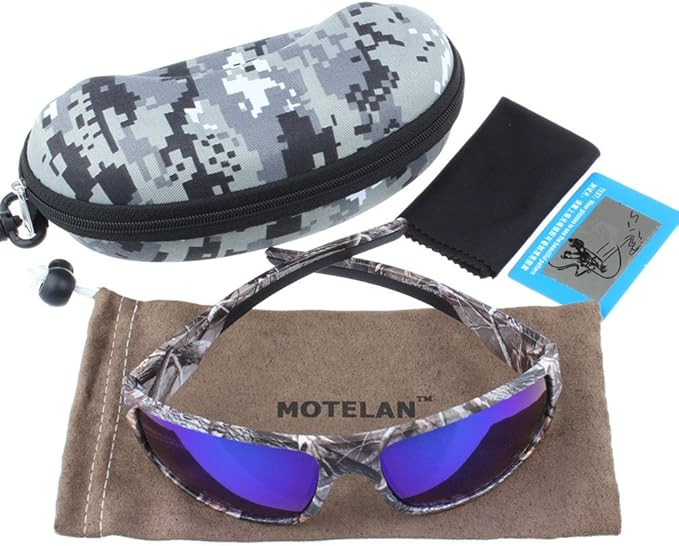 Polarized Outdoor Sports Sunglasses Tr90 Camo Frame for Men Women Driving Fishing Hunting Reduce Glare