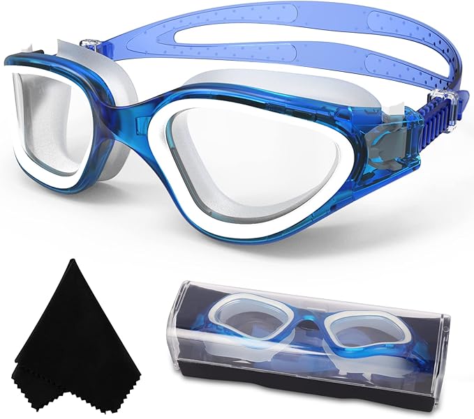 WIN.MAX Polarized Swimming Goggles Swim Pool Goggles Anti Fog Anti UV No Leakage Clear Vision for Men Women Adults Teenagers
