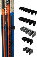 Wall Mount Hockey Stick Holder | Ice Hockey Stick Organizer (Black, 5 Stick Wall Mount)