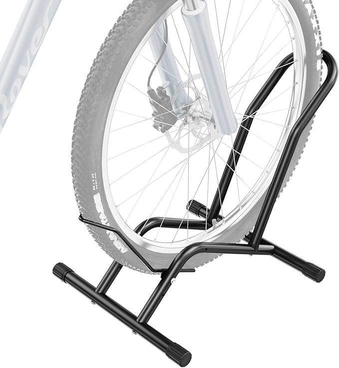 Bike Floor Stand Indoor Bike Stand for Garage/Home,Adjustable Bicycle Parking Stand Fit for 16"-29" Wheel Mini/Mountain/Road Bikes Heavy Duty Metal (Size-01)