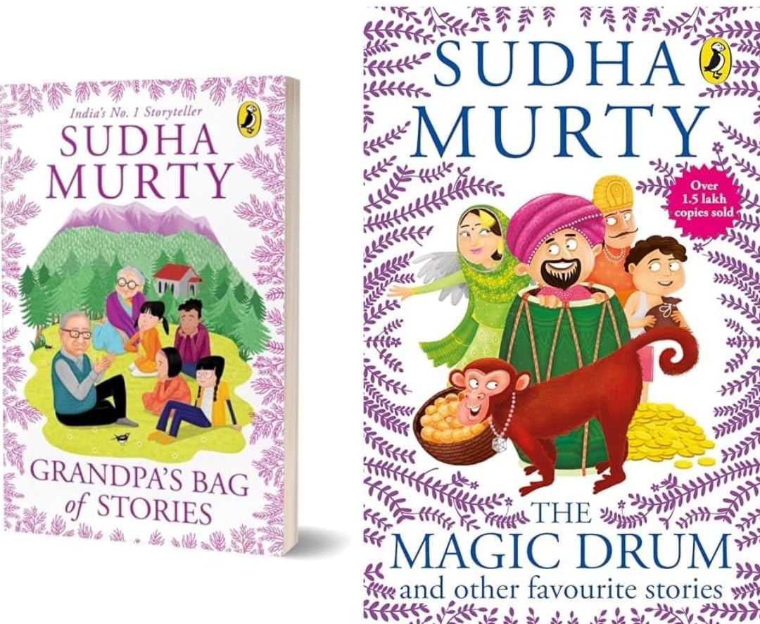 Grandpa's Bag of Stories And The Magic Drum and Other Favourite Stories By Sudha Murty