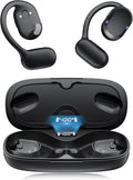 Open Ear Headphones, Open Ear Earbuds, IPX7 Waterproof, Bluetooth 5.3 True Wireless Sports Over Ear Earbuds with Earhooks, Built-in Mic, Crystal-Clear Calls for Running Workout Cycling Driving