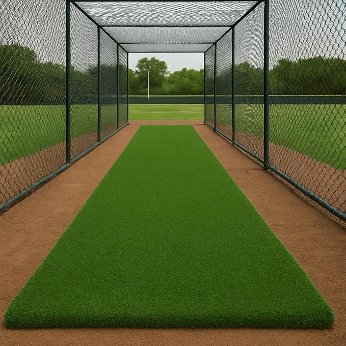 Ottomanson Artificial Turf Golf Hitting Mat 3' x 14' Indoor/Outdoor Waterproof Synthetic Fake Grass for Putting Practice Baseball Football Sports Gym Backyard, Custom Size 2' up to 30'