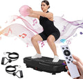 UCIN Vibration Plate Exercise Machine, Vibration Plate for Lymphatic Drainage, 330 Lbs Capacity Vibrating Plate for Weight Loss Home Fitness with Resistance Bands/Pilates Ball