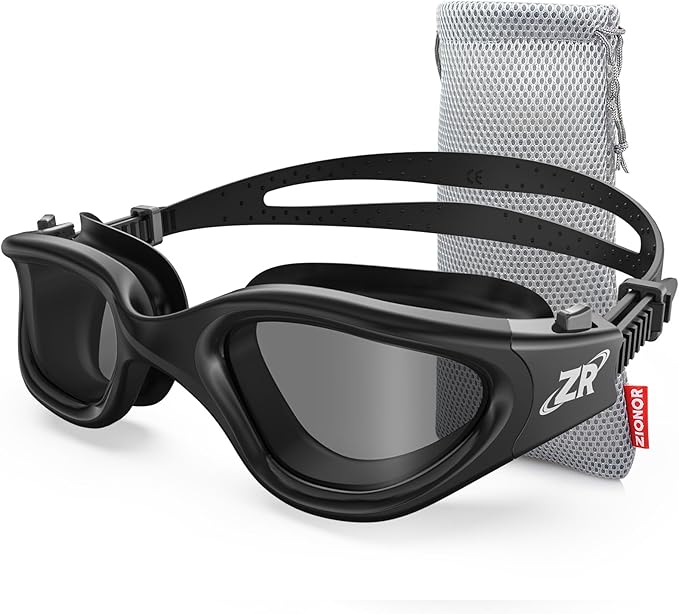 ZIONOR G1 Polarized Swimming Goggles for Unisex Adult Women Anti Fog 100% Anti UV Diving Goggles