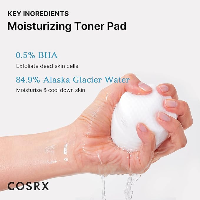 COSRX Propolis Toner Pads 70 Sheets, BHA, Gentle Daily Exfoliant for Sensitive Skin, Preventing Breakouts, Moisturizing, Nourishing, Blemish Care, Korean Skin Care