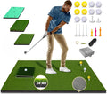 Upgrade Multi-Function Golf Hitting Mat – MyVoice 5x4ft Thickened Mat with Interchangeable Turf, Durable Non-Slip Base for Indoor & Outdoor Practice, Ideal for Golfers of All Levels