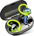 Wireless Earbuds Sport Bluetooth Headphones 5.4, 2025 Bluetooth Earbuds 4 HD Mic, Over-Ear Buds with Earhooks ENC Noise Canceling Earphones, 48Hrs Stereo, IP7 Waterproof Headset for Workout/Running