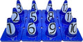 LVL10 Pro Training Cones - 6" Soccer Training Cones for Sports - for Basketball, Football, Basketball and Agility Drills - Soccer Field Markers That Won't Crack, Slide or Fly