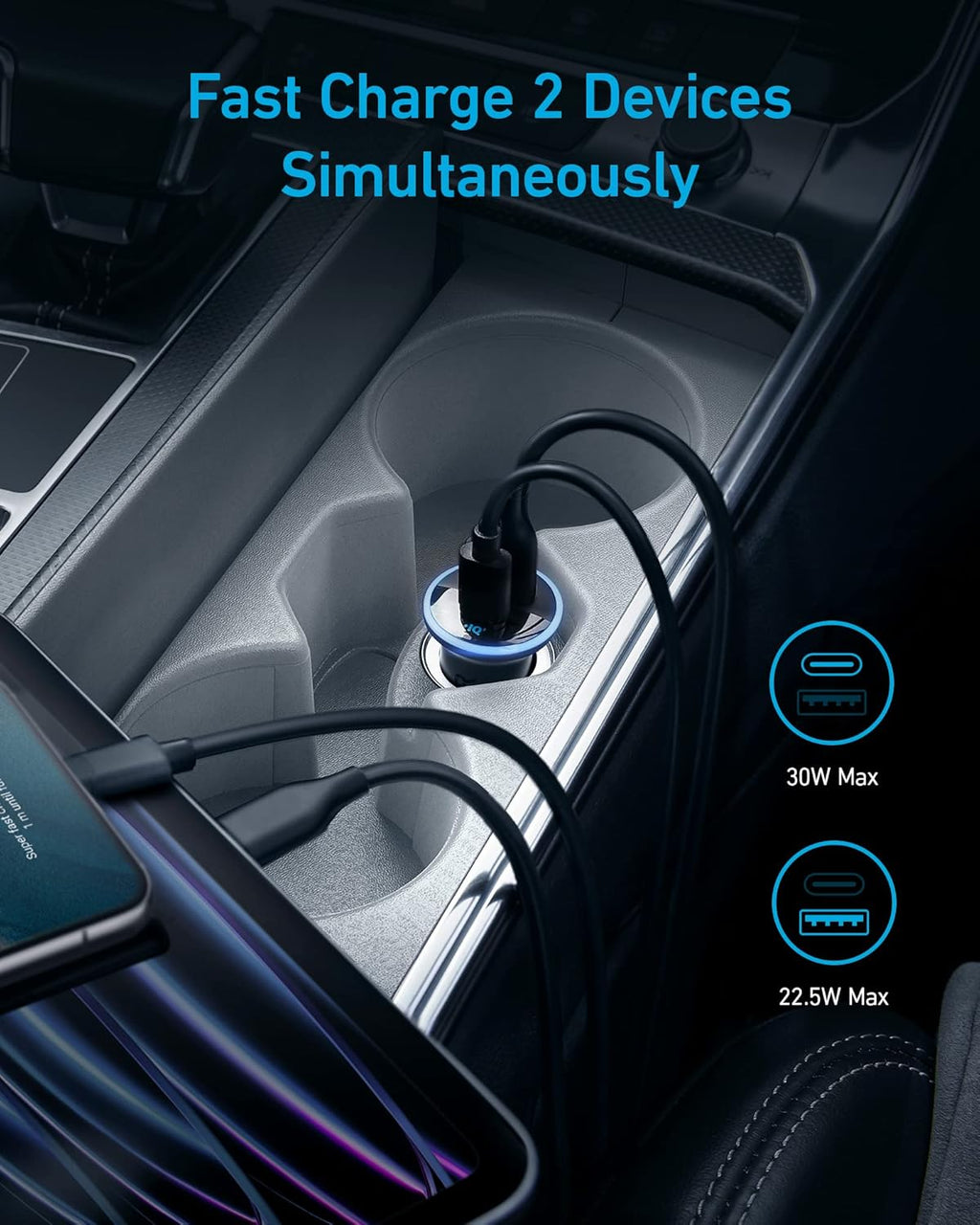 Anker 323 Car Charger (52.5W)