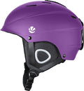 VANRORA Ski Helmet, Snowboard Helmet for Men & Women, Climate Control Venting, Dial Fit, Goggles Compatible, Removable Fleece Liner and Ear Pads, Safety-Certified