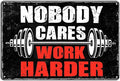 Ykfss Gym Posters For Home Gym Motivational Wall Art Decor Gym Room Tin Sign Nobody Cares Work Harder Sign Gym Metal Signs Boxing Poster Funny Garage Work Signs Motivation Workout Posters 8x12 Inch