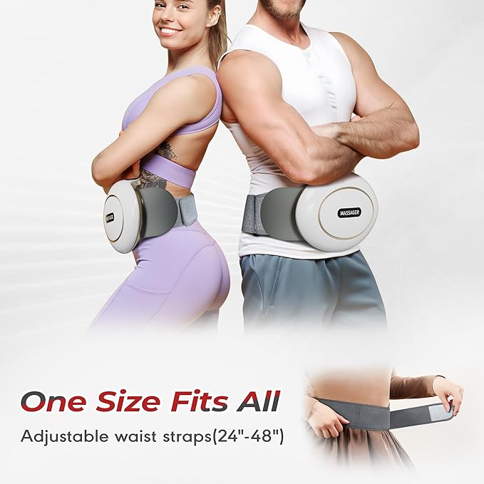 Electric Abdominal Massager, Stomach Massager for Digestion, Belly Cellulite Massage for Flattening Belly,Relieves Discomfort Caused by Bloating, Constipation,Stomach Pain, Gifts for Mom