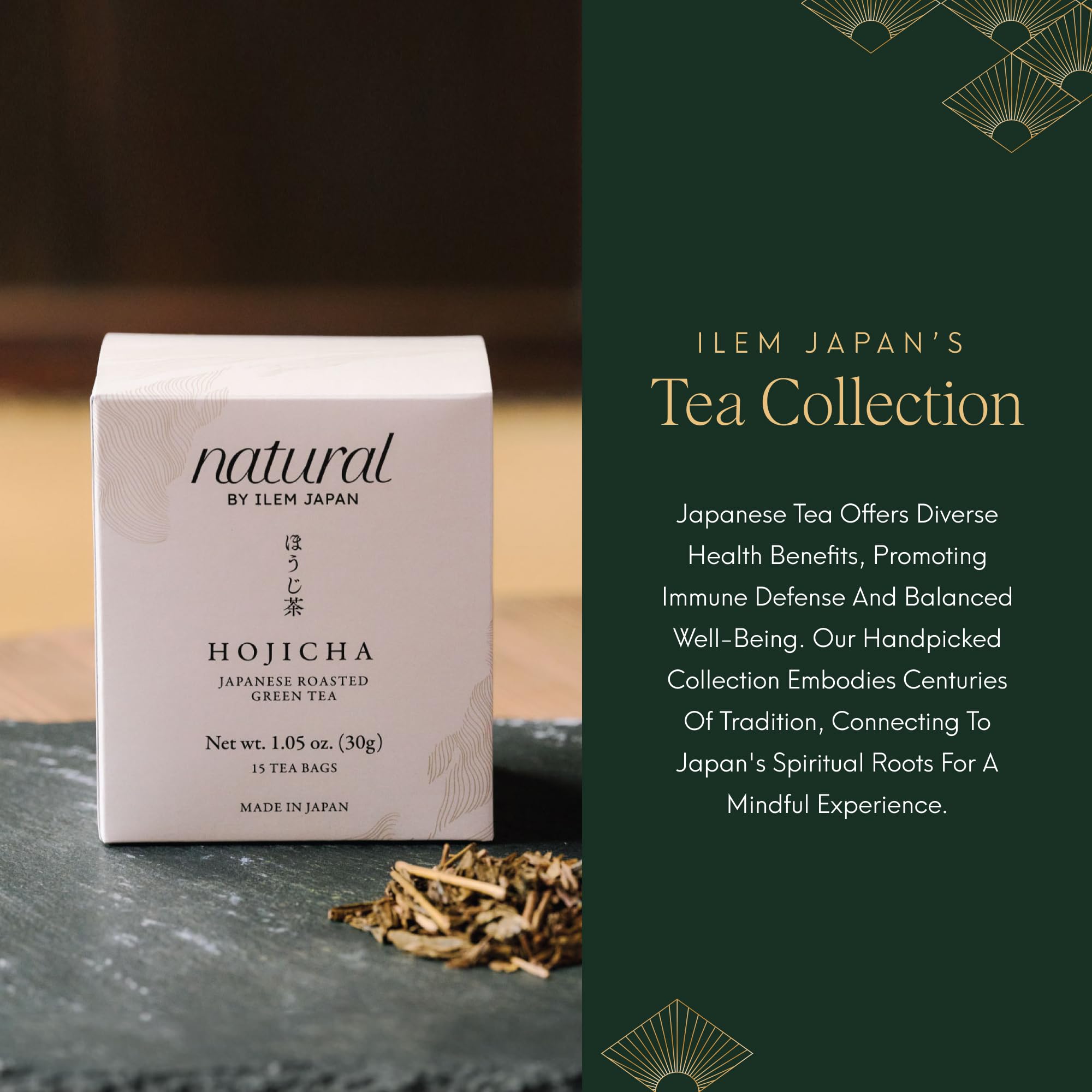 ILEM JAPAN Hojicha Tea Bags