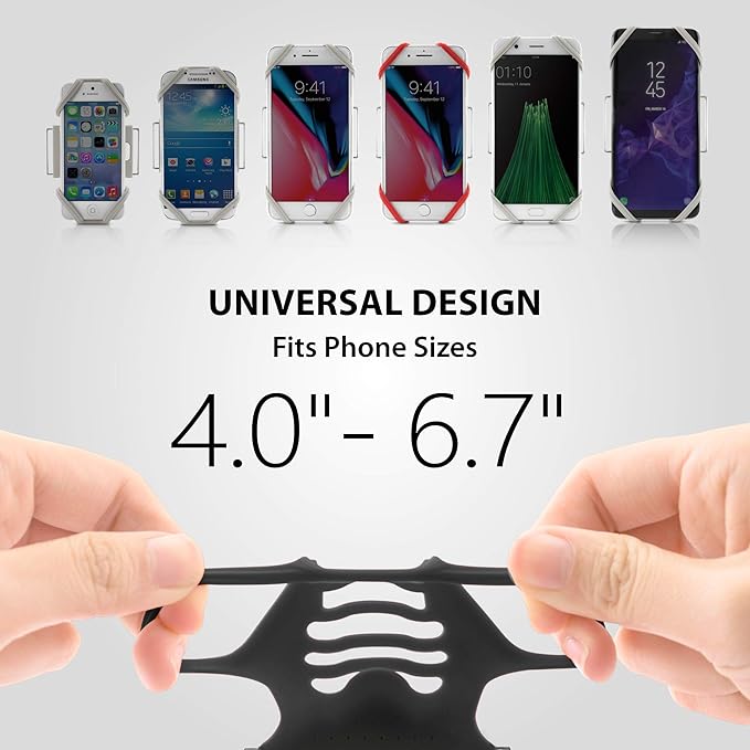 【Bone】 Run Tie Running Armband Phone Holder, Cell Phone Arm Band for iPhone 14 13 12 11 Pro Max Mini XS XR X 8 7 6 Plus Samsung Galaxy S10 S9 Smartphone (Combo Set/Black/ 6.3-7.5"+ 7.9-9.8"+ 9.8-14")