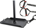 Weight Sled Made of One Pice Premium Steel. Workout Sled Improves Speed and Power. Weight Sleds for Training Used Indoor & Outdoor. Workout Sled Push Pull Moments.