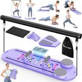 Pilates Board, Pilates Reformer Set, 7 in 1 Multifunctional Pilates Reformer Machine with Timer, Portable Foldable Pilates Board for Home Workout, Pilates Kit with Storage Bag