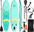 10.6”32“6 Premium Inflatable Stand Up Paddle Boards with Durable SUP Paddle Board Accessories Wide Stable Design Includes Backpack Required Parts Non-Slip Comfort Deck for Youth & Adults