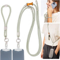 Pulpo 2-in-1 Cell Phone Wrist Strap and Lanyard Sage - Anti Theft Phone Lanyard for Men & Women, Wrist Straps for Phones, Lanyards for Smartphones, Adjustable Cellphone Leash & Safety Strap Tether