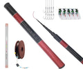 Telescopic Tenkara Rod in 4.9ft/8.8ft/11.8ft-Ultralight Travel Fishing Rods-Portable Collapsible Bass Crappie Rod-Retractable Fishing Pole -Tenkara Fishing Rod