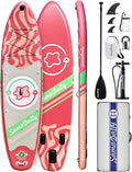 11'Stand Up Paddle Boards Surf Control with Premium SUP Board Accessories Backpack & Removable Fins, 34" Wide Inflatable Paddle Boards of All Skill Levels