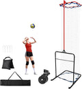 Volleyball Setter Training Equipment 8 Adjustable Heights,Sturdy and Durable 130inch Volleyball Setter Training Net 6 Adjustable Angles for Indoor and Outdoor Training
