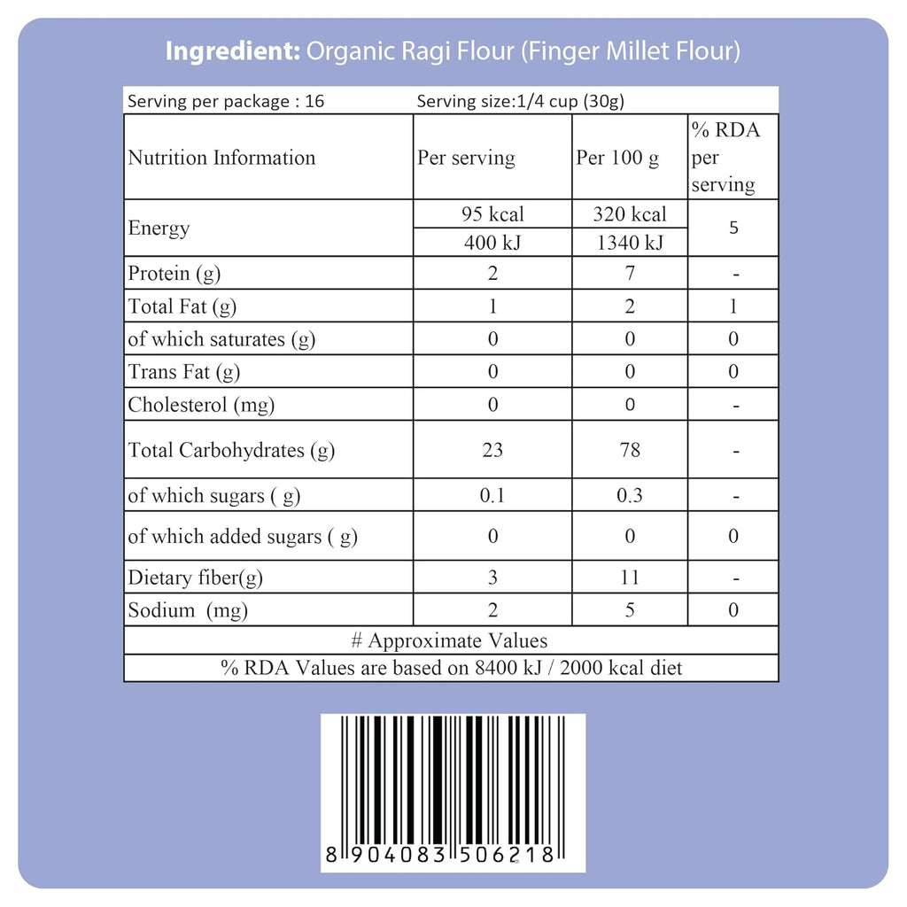 24 Mantra Organic Ragi Flour, 500g