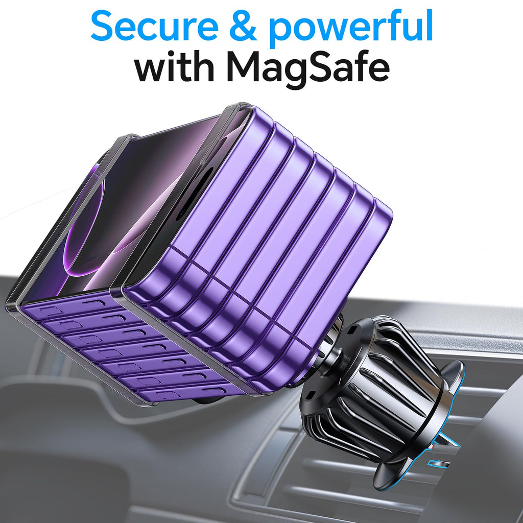 MagSafe Car Mount — 20 Strong Magnets Magnetic Dashboard Phone Holder for iPhone 17/16/15/14