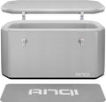 XXL Cold Plunge Tub for Athletes, Compatible with Water Chillers, 224-Gallon Inflatable Ice Bath Tub with Insulated Lid, Thermometer, Water-Absorbent Mat, Portable Ice Pod for Cold Water Therapy