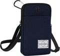 Cell Phone Purse Waist Pack Bag Travel Crossbody Bag Wristband Sport Armband Wallet with Removable Shoulder Strap (Navy Blue)