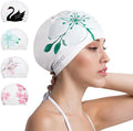 COPOZZ Stylish Silicone Swim Cap for Women – Comfortable, Durable, and Hair-Protecting Design