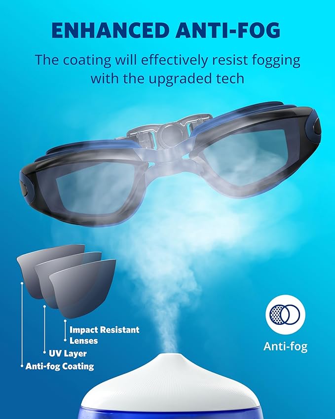 Aegend Swim Goggles, Swimming Goggles No Leaking Full Protection Adult Men Women Youth