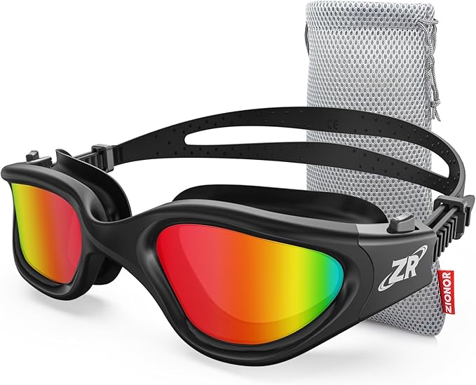 ZIONOR G1 Polarized Swimming Goggles for Unisex Adult Women Anti Fog 100% Anti UV Diving Goggles