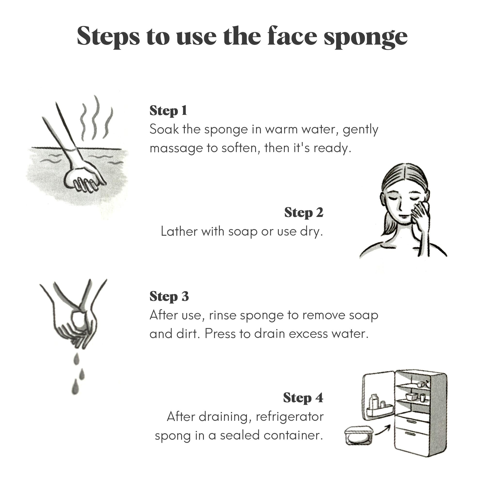 ILEM JAPAN Natural Japanese Konjac Sponge Face