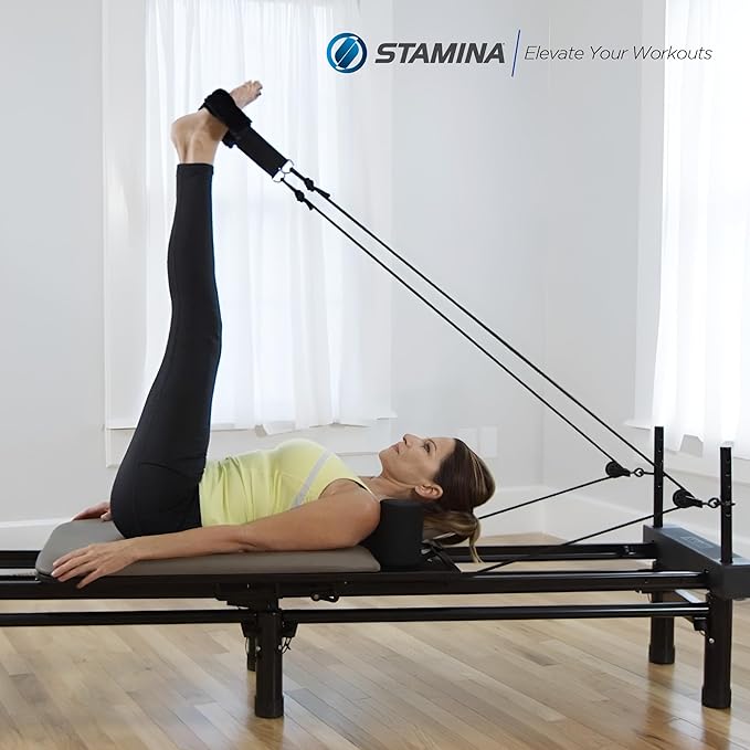 AeroPilates Reformer Home Workout Equipment, Pilates Machine w/Resistance