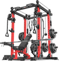 Power Rack Power Cages Multi-Function Squat Rack with Cable Crossover System Selectable More Training Attachment Weight Cage for Garage Home Gym