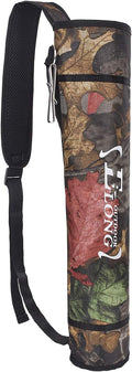 YLS Archery Hip and Back Quiver for Arrows - Black Arrow Quiver for Kids and Adults - Adjustable Arrow Holder with a Padded Strap and Belt Clip - Archery Accessories for Field and Practice