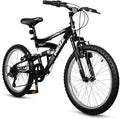 WEIZE Kids Mountain Bike, 20 inch Kids' Bicycles for 6-11 Years Old Boys Girls with Dual Full Suspension, 6 Speeds Drivetrain, High-Carbon Steel Frame, Ideal for Young Riders and Adventurers