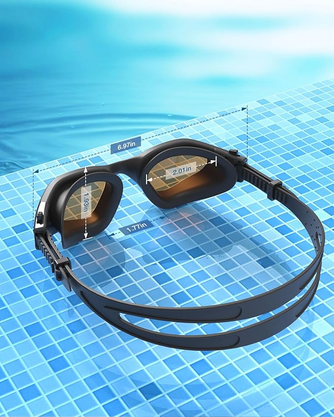 ZIONOR Swim Goggles, G1 SE Swimming Goggles Anti-fog for Adult Men Women