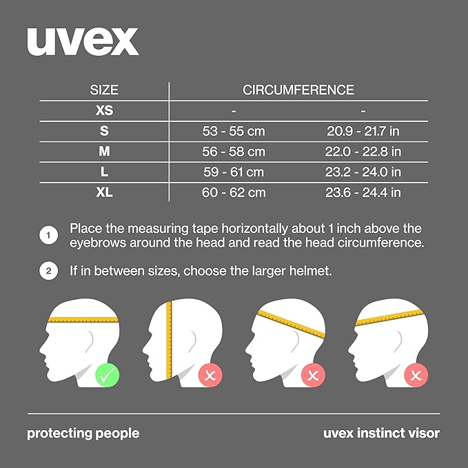 uvex Instinct Visor - Adjustable ski & Snowboard Helmet with Integrated Visor for Women & Men - Black Matte - Small
